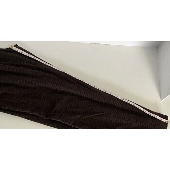 MNG Corduroys Women’s 4 Chocolate Brown Straight Corduroy Pants Jeans - Picture 5 of 9